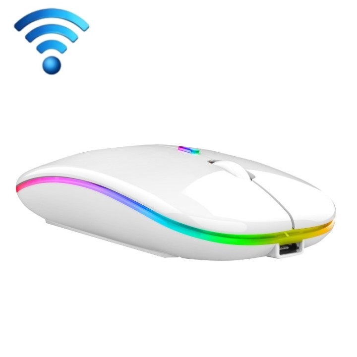 Souris sans fil rechargeable rgb