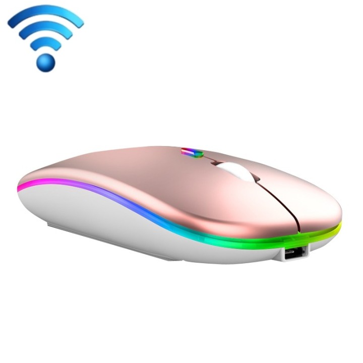 Souris sans fil rechargeable rgb